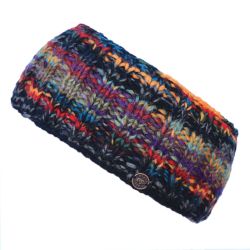 Pure Wool - Electric Stripe Headband - Grey