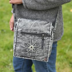 Small Star Stonewashed Bag - Grey