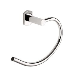 Origins Living Edera Plus Towel Ring - Chrome