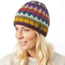 Pure Wool - Geometric Beanie - Jazzy 4