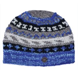 Pure Wool - Welt Tie Dye Beanie - Topaz