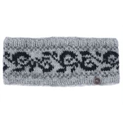 Pure Wool Fleece Lined - Alpine Headband - Greys