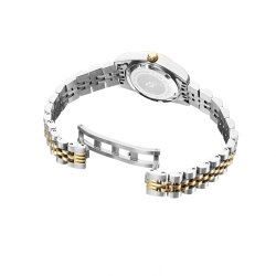 Jacques du Manoir | Swiss-made Ladies Inspiration Silver & Gold Plated Bracelet Watch