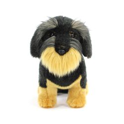 Wire Haired Dachshund Dog Plush Soft Toy - 20cm - Living Nature