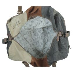 Neutral Traveller Duffle Weekend Overnight Canvas Bag - S-5201 - Myra