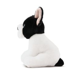 Black & White French Bulldog Puppy Dog Plush Soft Toy - 16cm - Living Nature AN776