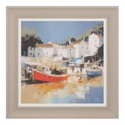 Golden Cove - Seaside 50cm - Wall Art Framed - Joanne Lea