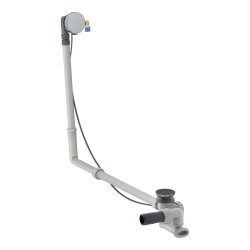 Geberit 730mm Extended Overflow Bath Filler with Turn Control Pop-Up Waste