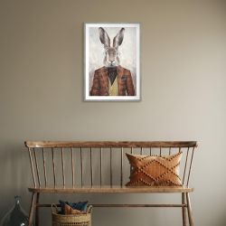 Hartley - Hare - 70cm Wall Art Framed - Adelene Fletcher