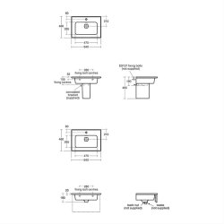 Ideal Standard Strada II 60cm 1 Tap Hole Vanity Basin