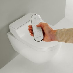 Geberit AquaClean Tuma Comfort WC Complete Solution with Wall Hung WC (White Glass)