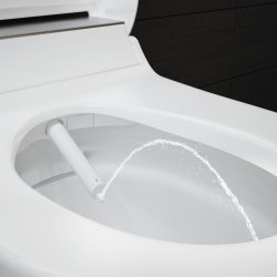 Geberit AquaClean Tuma Comfort WC Complete Solution with Wall Hung WC (White Glass)