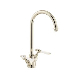 Booth & Co. Axbridge Lever Mono Kitchen Mixer - Nickel