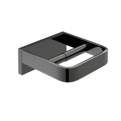 Vado Individual Omika Noir Toilet Roll Holder - Polished Black