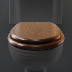 Silverdale Wooden Toilet Seat - Dark Oak