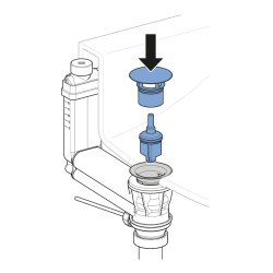 Geberit Clou Basin Drain Connector with Lever Actuation - 32mm