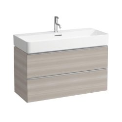 Laufen Space 935mm Two Drawer Vanity Unit - Light Walnut