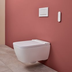 Geberit Aquaclean Sela White Wall-Hung Square Shower Toilet