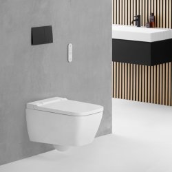 Geberit Aquaclean Sela White Wall-Hung Square Shower Toilet