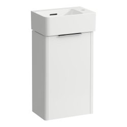 Laufen Val 340 x 600mm 1 Door Cloakroom Vanity Unit & Basin CombiPack - Gloss White