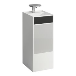 Kartell by Laufen 380mm SaphirKeramik Freestanding Basin - Grey Shapes