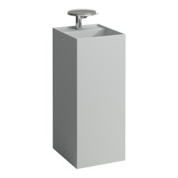 Kartell by Laufen 380mm SaphirKeramik Freestanding Basin - Matt Grey