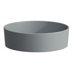 Kartell by Laufen 420mm SaphirKeramik Countertop Basin - Matt Graphite