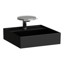 Kartell by Laufen 460mm SaphirKeramik Basin - Matt Black