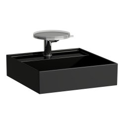 Kartell by Laufen 460mm SaphirKeramik Basin - Gloss Black