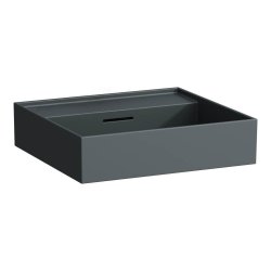 Kartell by Laufen 500mm SaphirKeramik Basin - Matt Graphite