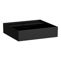 Kartell by Laufen 500mm SaphirKeramik Basin - Matt Black