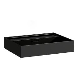 Kartell by Laufen 600mm SaphirKeramik Basin - Matt Black