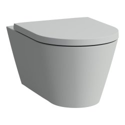 Kartell by Laufen Rimless Wall Hung Toilet Pan - Matt Grey