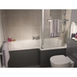 Ideal Standard Concept Space 150cm Square Shower Bath - Right Hand