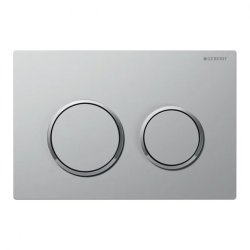 Geberit Kappa 21 Dual Flush Plate - Matt Chrome