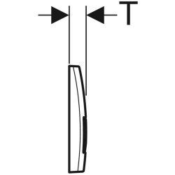 Geberit Delta 50 Matt Chrome Dual Flush Plate