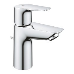 Grohe BauEdge Small Basin Mixer Tap with Pop-Up Waste - Chrome