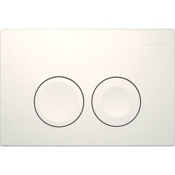 Geberit Delta 25 White Dual Flush Plate