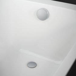 Geberit Extended Bath Pop-Up Waste Overflow & Trap - Chrome