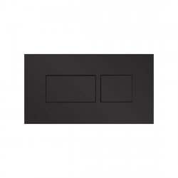 Britton Bathrooms Hoxton Matt Black Dual Flush Plate