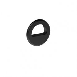 Britton Bathrooms Hoxton Matt Black Overflow Ring