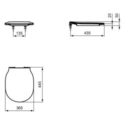 Ideal Standard Connect Air Arc Aquablade Close Coupled Back to Wall WC