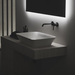 Ideal Standard Ceraline Silk Black Single Lever Wall Mounted Basin Mixer