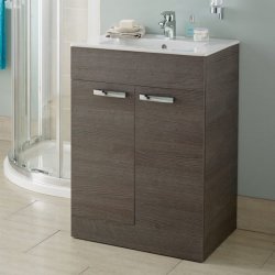 Ideal Standard Tempo 600mm Floorstanding Lava Grey Vanity Unit with 2 Door