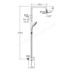 Ideal Standard IdealRain Dual Rainshower M1