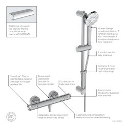 Ideal Standard Ceratherm T50 Thermostatic Shower Pack