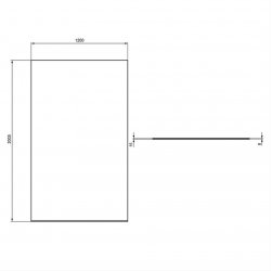 Ideal Standard i.life Dual Access 1200mm Wetroom Panel