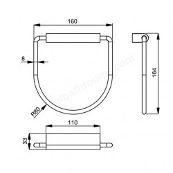 Ideal Standard Concept Towel Ring