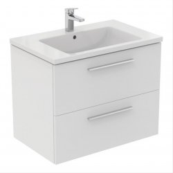 Ideal Standard i.life B Wall Hung 80cm 2 Drawer Matt White Vanity Unit