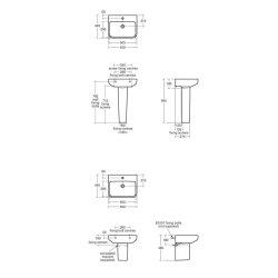 Ideal Standard i.life B 550mm 1 Tap Hole Basin